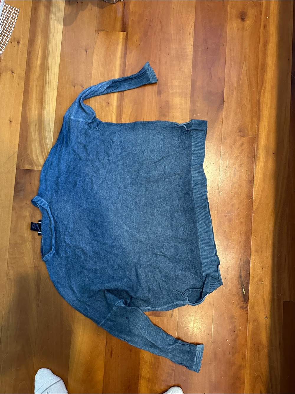 Casual Blue Crewneck Sweater